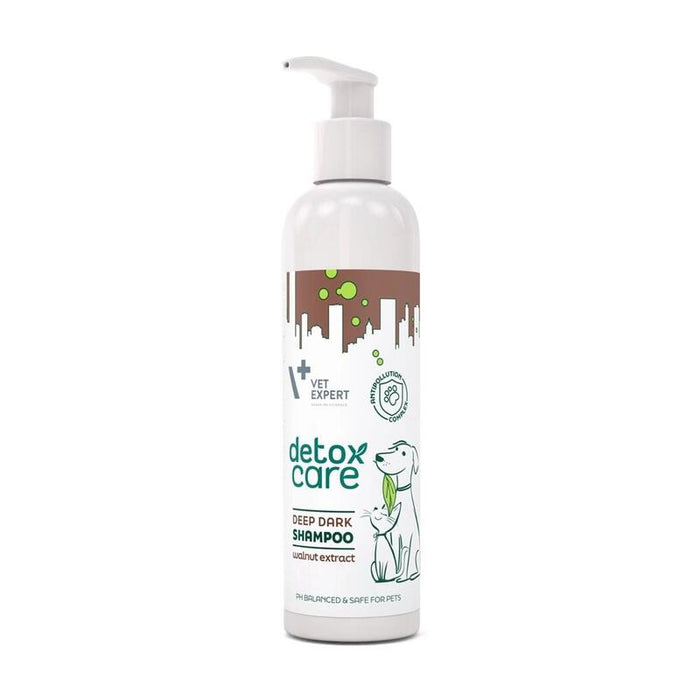 Vetexpert Detox Care Deep Dark Shampoo - Champú Para Perros Y Gatos - 250 Ml