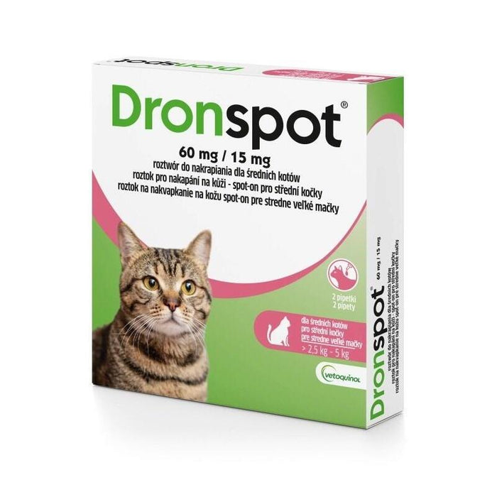 Vetoquinol Dronspot Dla Srednich Kotów (2,5-5kg)