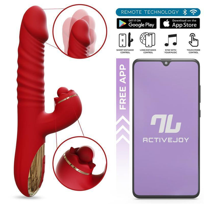 Vibrador  Ascen Con Thrusting Y Waving Y App Usb Magnético