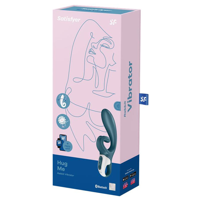 Vibrador Rabbit Satisfyer Hug Me  - Azul