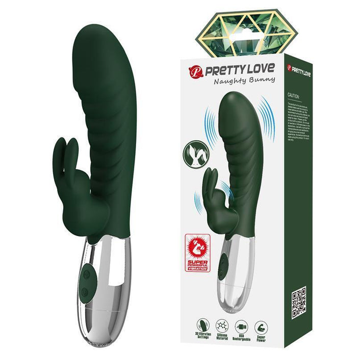 Naughty Bunny Vibrador 30 Funciones Verde