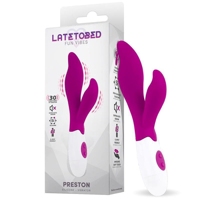 Vibrador  Preston Con Estimulador Silicona