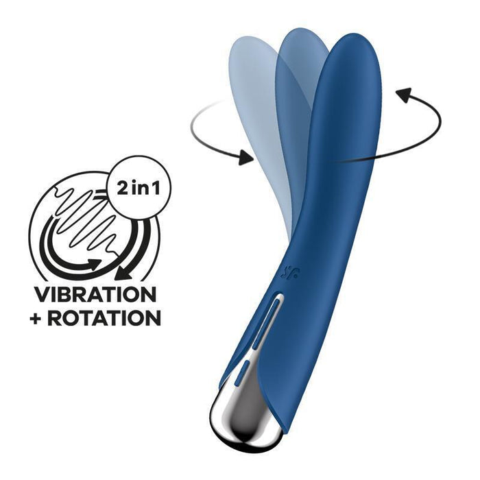 Vibrador Y Rotador  Spinning Vibe 1 Azul