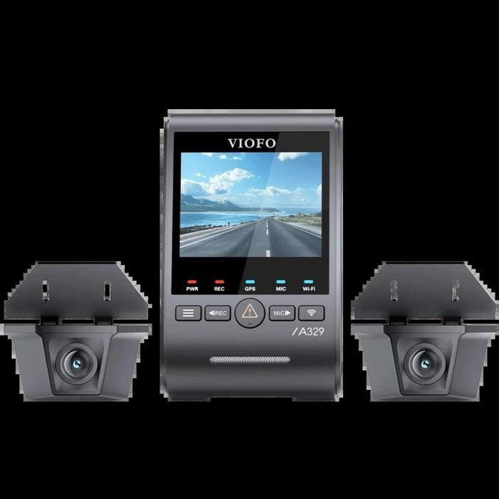 Viofo A329ww 3ch 4k 30fps Front + Dual 2k Hdr Waterproof Rear Cameras - Dashcam