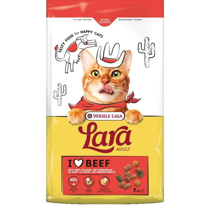 Vl-Lara Adult Beef Alimento Con Sabor A Carne De Res Para Gatos Adultos 7 Kg