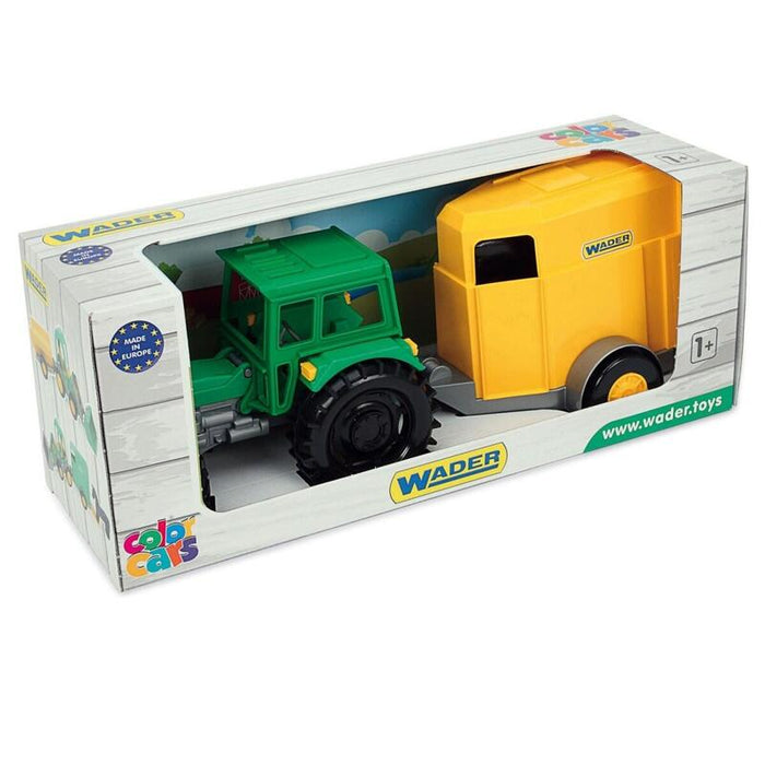 Wader Farmer Tractor Wit H A Trailer In A Carton