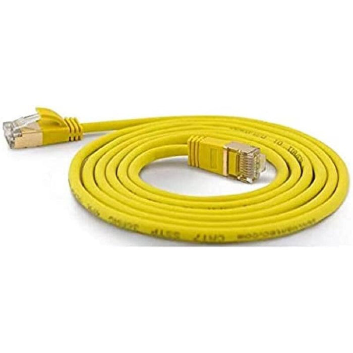 Wantec Cable De Red Smp Cat7 Me. Cat6a D=4mm 1,00m Amarillo