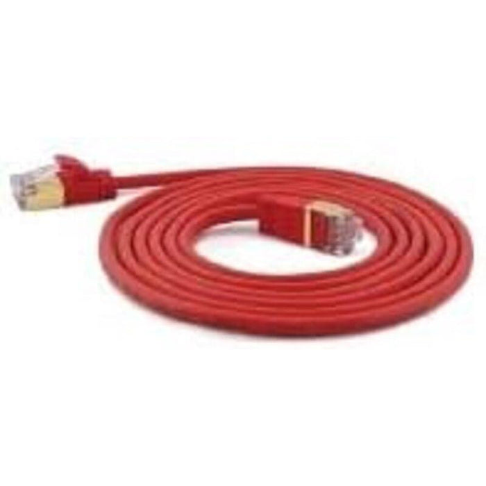 Wantec Cable De Red Smp Cat7 Me. Cat6a D=4mm 1,00m Rot