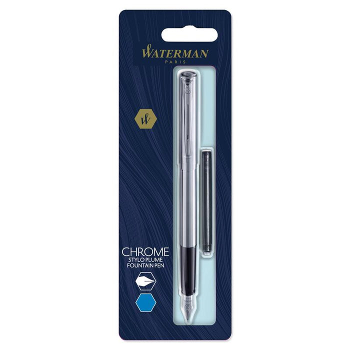 Waterman Pluma Allure Chrom C.C. F Azul Blister
