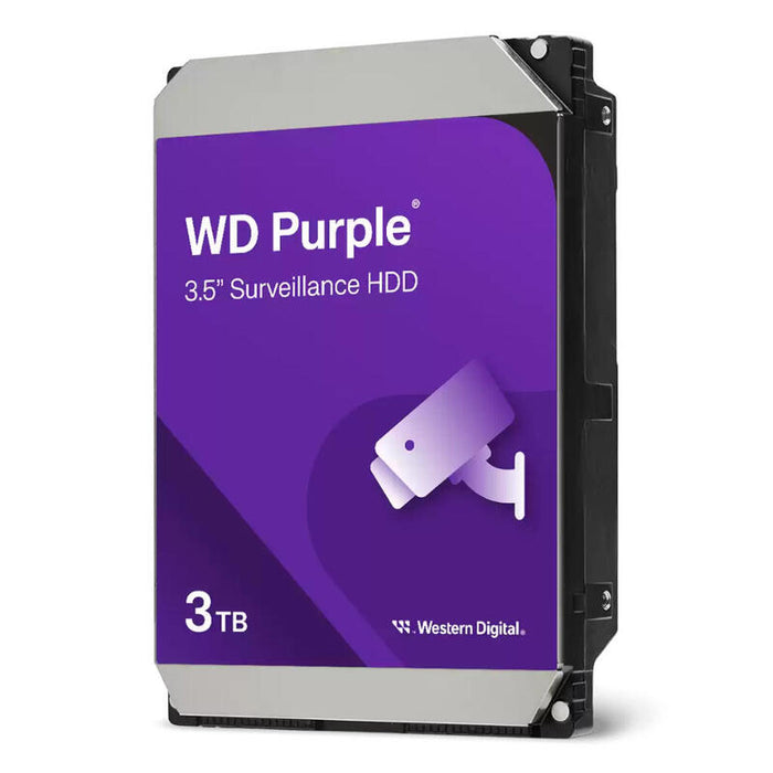 Western Digital 3tb-Wdpurple Disco Duro 3tb Wd Purple Para Videovigilancia 3.5" Sata 256mb De Caché