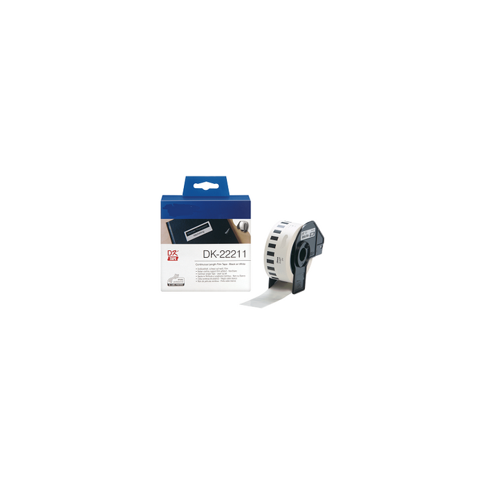 White 29mmx15.24m Compatible Para Brother P-Touch Ql1000,1050,1060,820
