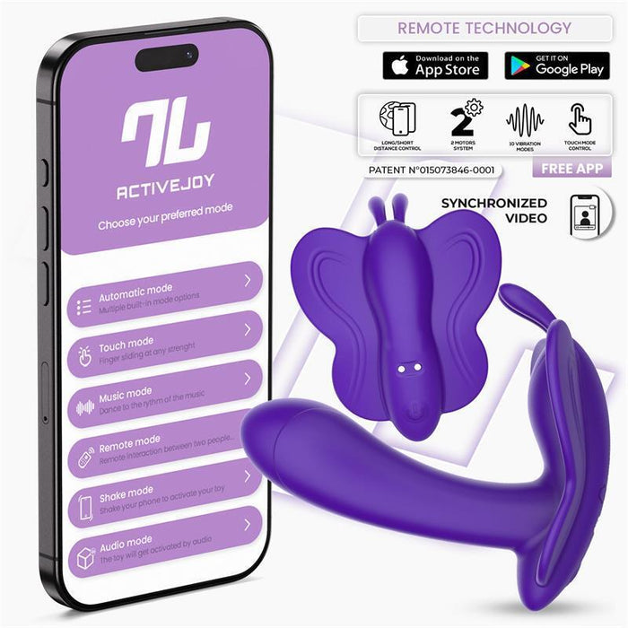 Wingy Estimulador Mariposa Con App Púrpura