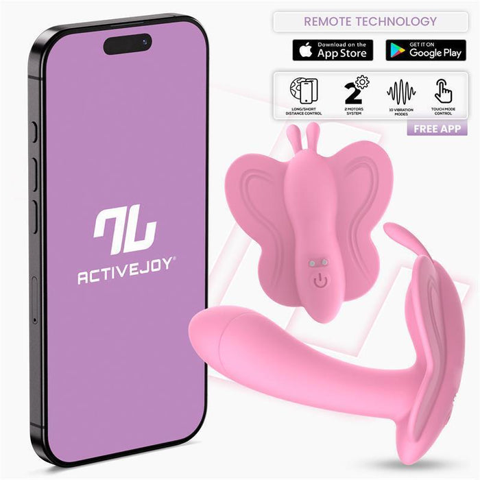 Wingy Estimulador Mariposa Con App Rosa