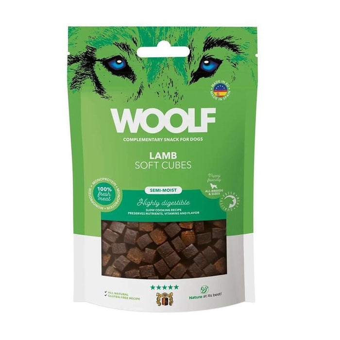 Woolf Soft Cubes Lamb Monoprotein Przysmak Para Perro - 100g