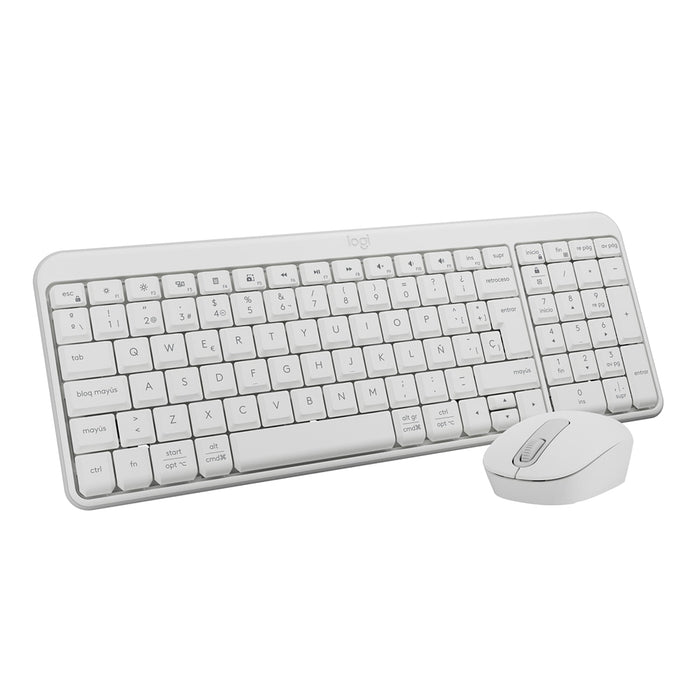Teclado Español + Raton Logitech Mk250 Bluetooth Blanco 920-013544