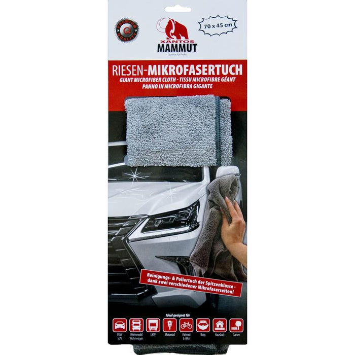 Xantos Mammut Riesen-Mikrofaser-2-Páginas-Polishtuch 45x