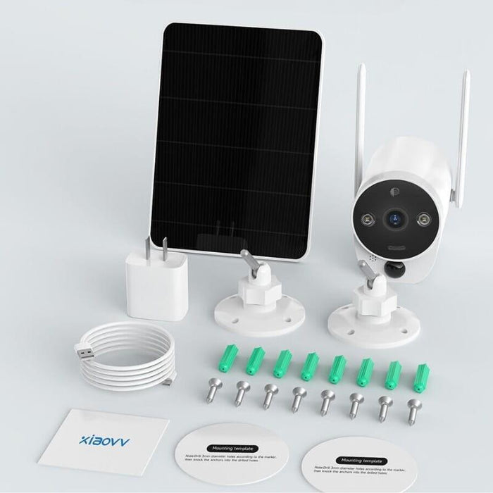 Xiaovv B6 Fullhd 2mp Panel Solar Wifi Blanco