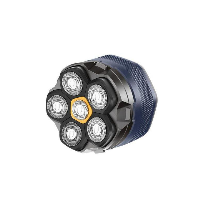 Xo Afeitadora Rotatoria - 6 Cuchillas Flexibles - Uso A Una Mano - Cabezal Magnetico - Bateria 1400mah Hasta 4h - Apta