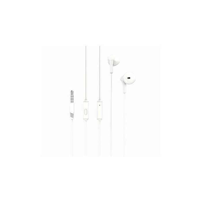 Xo Ep39 Music Auricular Con Microfono - Cable 1.2m - Boton De Control - Color Blanco