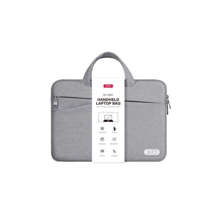 Xo Maletin Para Portatil - Hasta 13" - Resistente A Salpicaduras, Desgaste Y Arañazos - Diseño Moderno - Color Gris