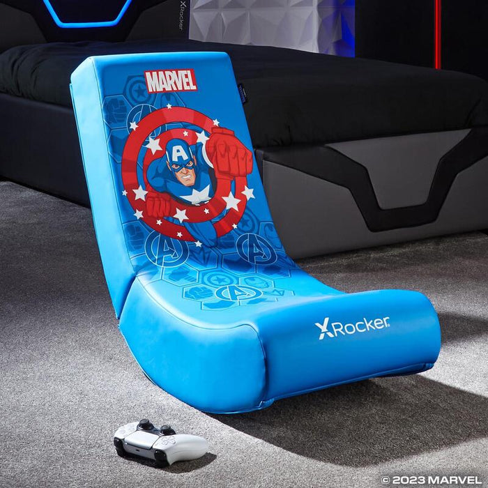 Xrocker Gaming Bodensessel Azul Marvel Captain America Klappbar