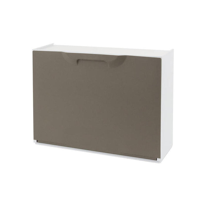 Zapatero Apilable De Polipropileno Marrón 51 X 17,3 X 40,1 Cm