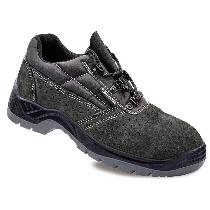 Zapatos De Seguridad Piel Serraje Perforada Gris Oscuro S1p Src Talla 36