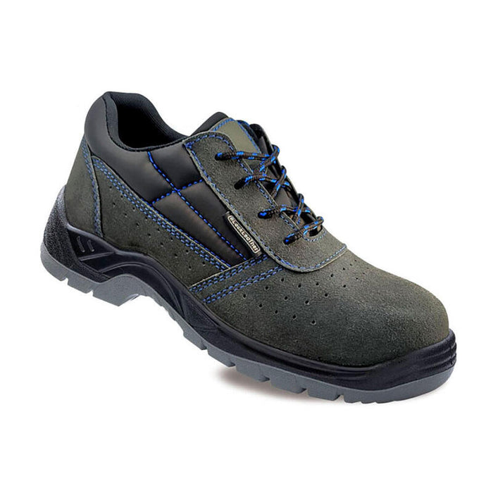 Zapatos De Seguridad Piel Serraje Perforado S1p Metalfree Talla 38 Blackleather