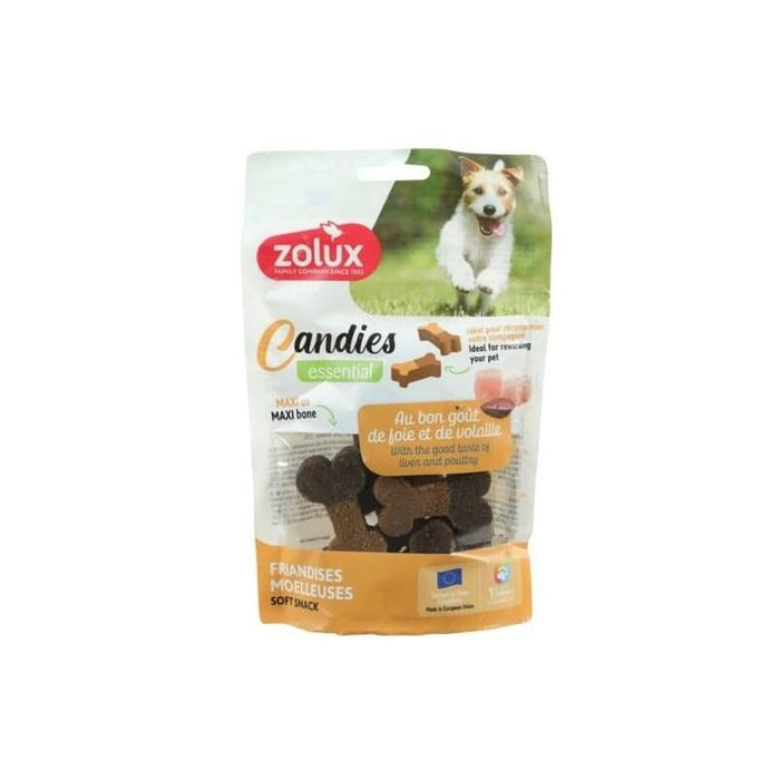 Zolux Candies Essential Maxi Poultry Bones - Premio Para Perros - 150g
