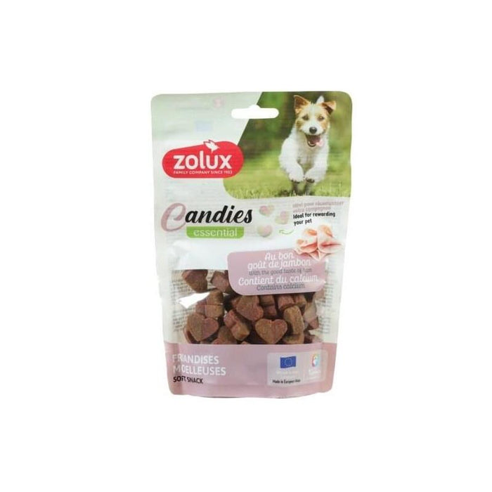 Zolux Candies Essential Mini Ham Hearts - Premio Para Perros - 150g