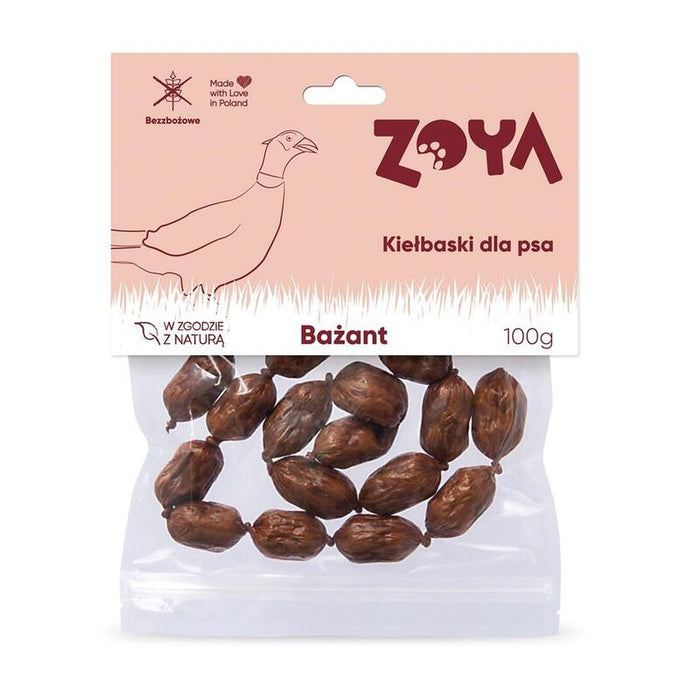 Zoya Pheasant Sausages - Premio Para Perros - 100g