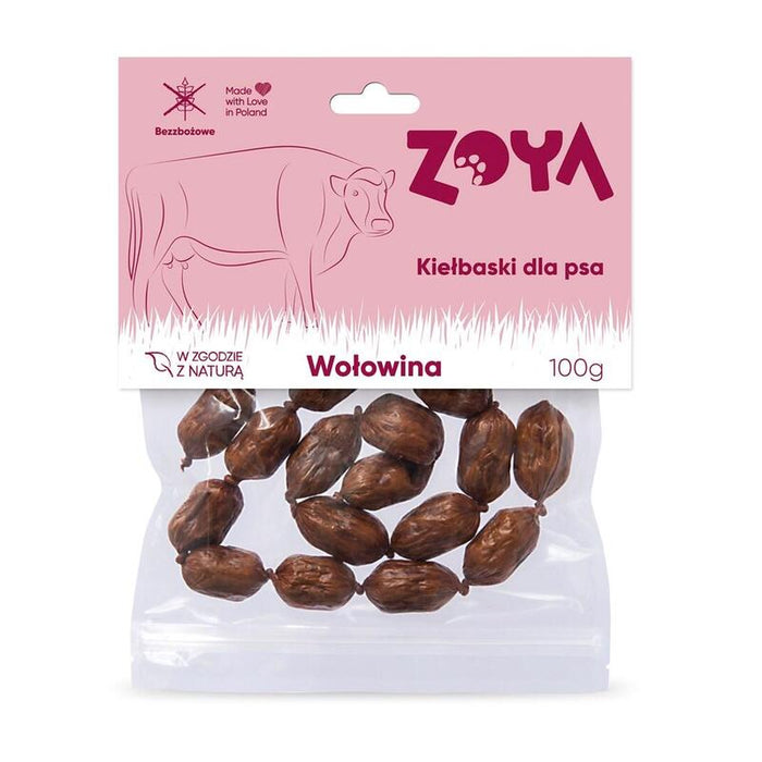 Zoya Beef Sausages - Premio Para Perros - 100g