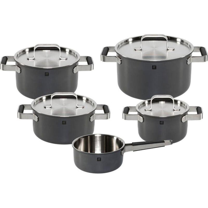 Zwilling Pure Cookware Set 5-Pieces 18/10 Grey