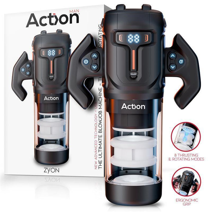 Zyon Masturbador Automático Avanzado Con Up And Down Y Rotación