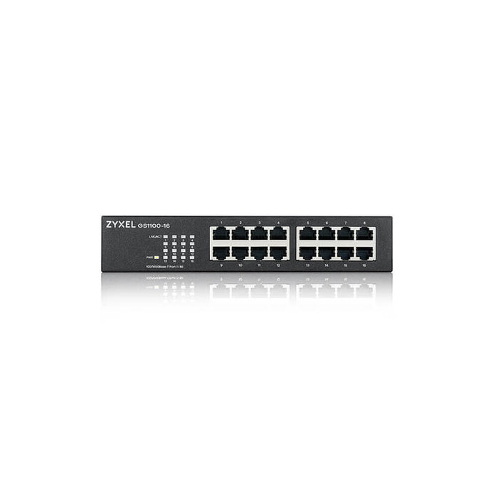 Zyxel Switch 16ptos 16x Ge Gs1100-16 V2